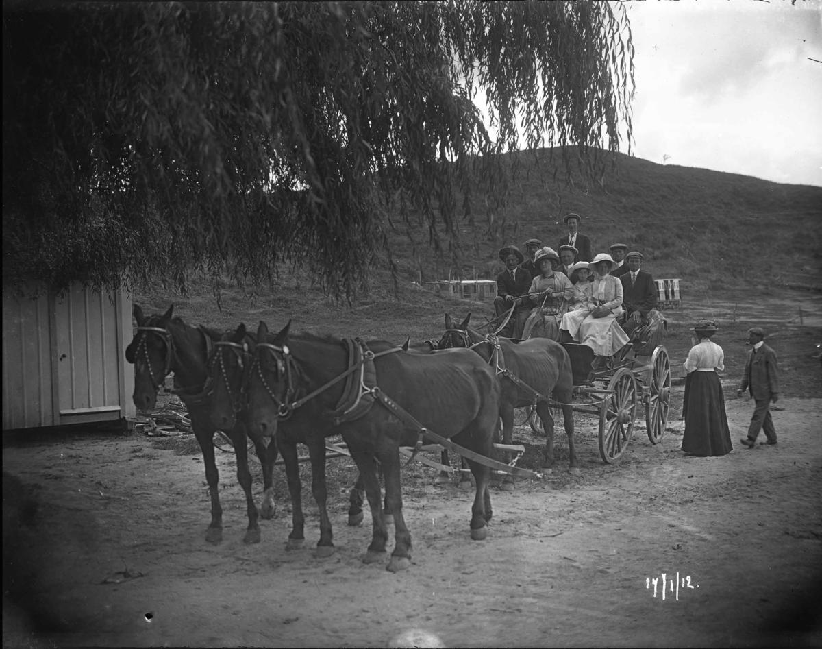 Tourist Party on a Cart Rotorua Museum